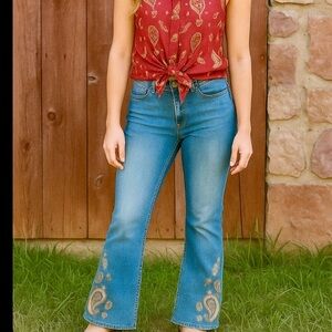 Idyllwind fueled by Miranda lambert Size 6 Blue bootcut western Embroidery jeans
